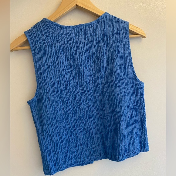 Paloma Wool Livi Top Blue Button Tank Top - Picture 3 of 5